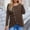 A, variant on Women Crew Neck Long Sleeve Top Solid Button Sweatshirt Loose Casual T Shirt Clothes Hide Tummy Womens Long Sleeve Tees Extra Large Women Long Sleeve Shirt Plain Women Women Loose Fit Athletic Tops