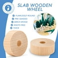 thumbnail image 4 of 1-1/2-inch Diameter Slab Wooden Wheel for Craft, 1/4-inch Hole, 1/2-inch Thick, Pack of 50 Wooden Hobby Wheel for Model, by Woodpeckers, 4 of 8