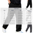 thumbnail image 3 of Aimik Men's Textured Straight Pants Pleated Loose Fit Drawstring Trousers Lightweight Soft Streetwear Bottoms for Daily Commute, 3 of 6
