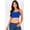 Royal, variant on Saronite Solid Ribbed Knit Cami Spaghetti Strap Tank Crop Top, Green (Women's)