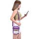 thumbnail image 2 of Bolsa de mensajería transparente para viajes de trabajo y negocios para hombres y mujeres (púrpura) oso de fresa vestir, 2 of 4