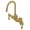 Brushed Brass, variant on Kingston Brass AE81T7 Aqua Vintage Adjustable Center Wall Mount Tub Faucet, Brushed Brass