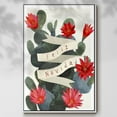 thumbnail image 2 of Desert Christmas Cactus I - Framed Gallery Wrapped Holiday Canvas - 25 x 37 - White Frame, 2 of 8