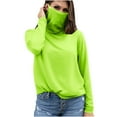 thumbnail image 3 of Fanxing Sun Protection with Mask for Women UPF 50+ Sun Protection Long Sleeve Sun Shirt for Outdoor Mint Green,M, 3 of 6