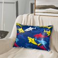 thumbnail image 3 of Disketp Cartoon Shark Satin Pillowcase For Hair And Skin - Satin Pillow Cases Standard Size 20x30 Inches With Zipper,Gifts For Women Men, 3 of 8