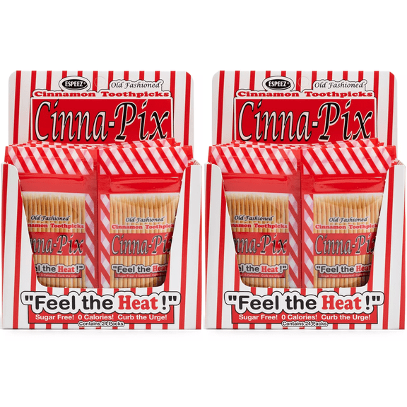 Espeez Cinna-Pix Old Fashioned Cinnamon Toothpicks (Pack Of 2) FEEL THE HEAT