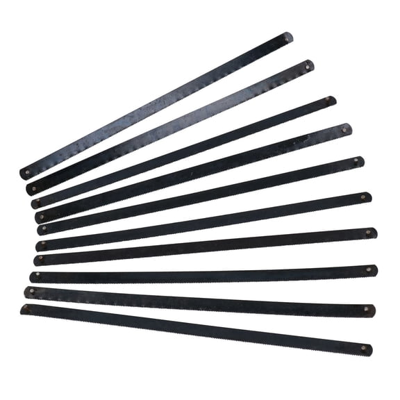 Junior Hacksaw Blades 6" / 150mm Length for Metal Cutting 24 TPI 10 pack