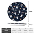 thumbnail image 2 of Wukai Panda Astronaut Print Decorative Plate for Display,Bone China Decorative Plate, Ceramic Dinner Plate with Stand, Vertical Ceramic Plate-7in, 2 of 6