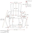 thumbnail image 3 of CorLiving Tucson Leather Gel Home Theather Single Power Recliner, 3 of 9