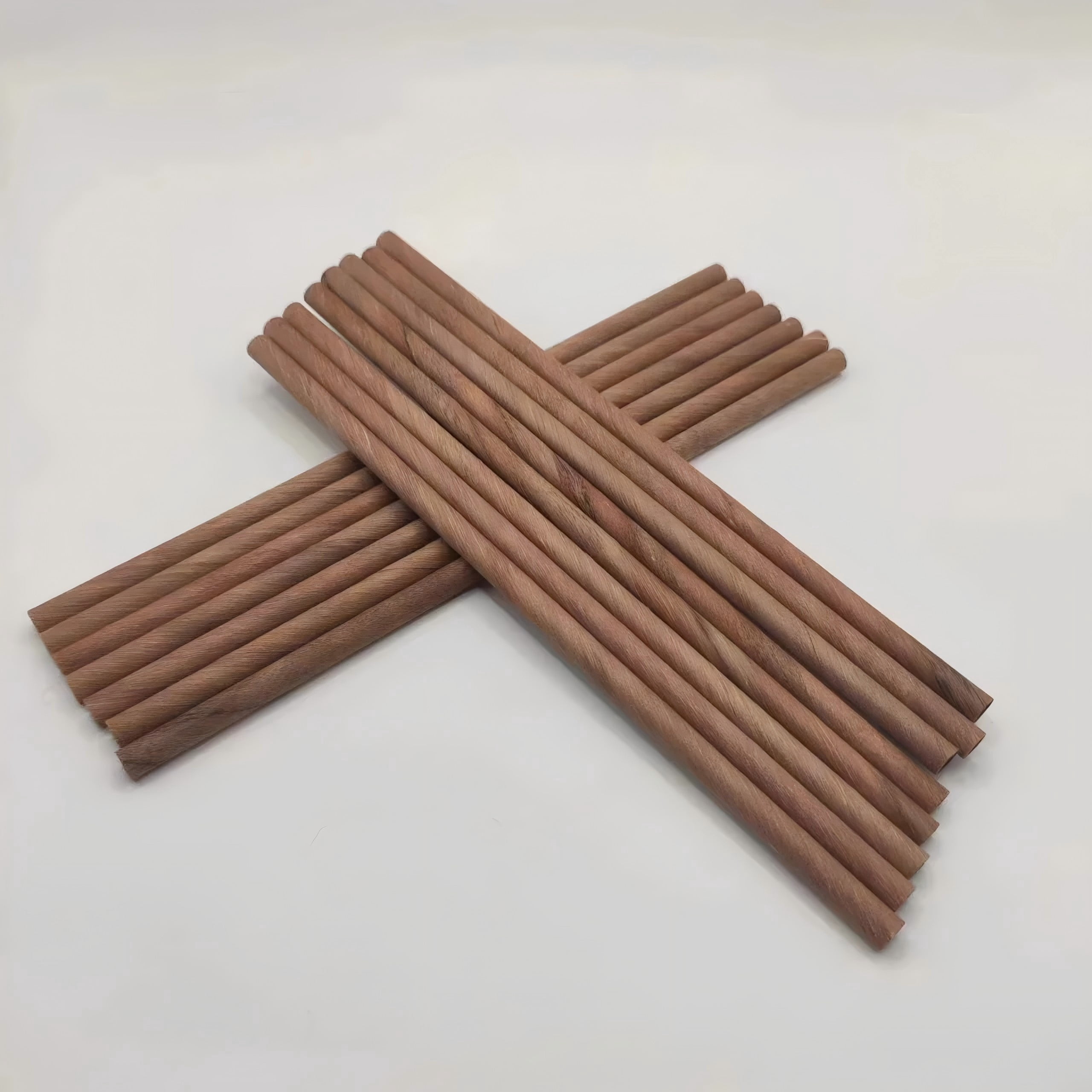 Wood Straw size: 6x200mm 500pcs/box