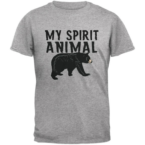 My Spirit Animal Bear Heather Grey Youth T-Shirt - Medium(10/12)