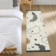 thumbnail image 3 of Yayeee Runner Rug for Bedroom 2'x6' Machine Washable Hallway Non Slip Mat, Halloween Happy Ghosts, 3 of 8
