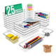 thumbnail image 1 of 25pcs Organizador De Cajones Escritorio Transparente Oficina Lab.G, Transparente, 1 of 5