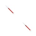 thumbnail image 1 of Wosthever Herramienta de limpieza de palillos reutilizables de bolsillo para palitos de frutas de acero inoxidable Soporte de palillos de Rojo 2piezas, 1 of 6