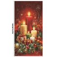 thumbnail image 3 of Cififendec Christmas Door Cover, Festive Poinsettia Bauble Printed Door Tapestry for Front Door and Porch Xmas Holiday Decor, 70.87", 3 of 6