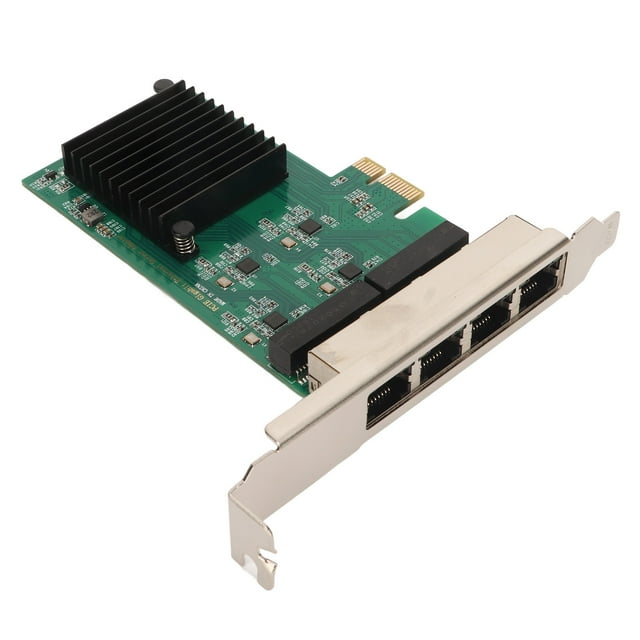 4 Port Gigabit Ethernet Card, RJ45 Ports 10/100/1000Mbps PCB Board 4 Port PCIe Card For