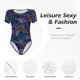 thumbnail image 4 of Fotbe Cute Line Fish Body de Mujer con Cuello Redondo y Mangas Cortas, Sin Mangas Ajustado, Suave, Cómodo y Básico-Medium, 4 of 7