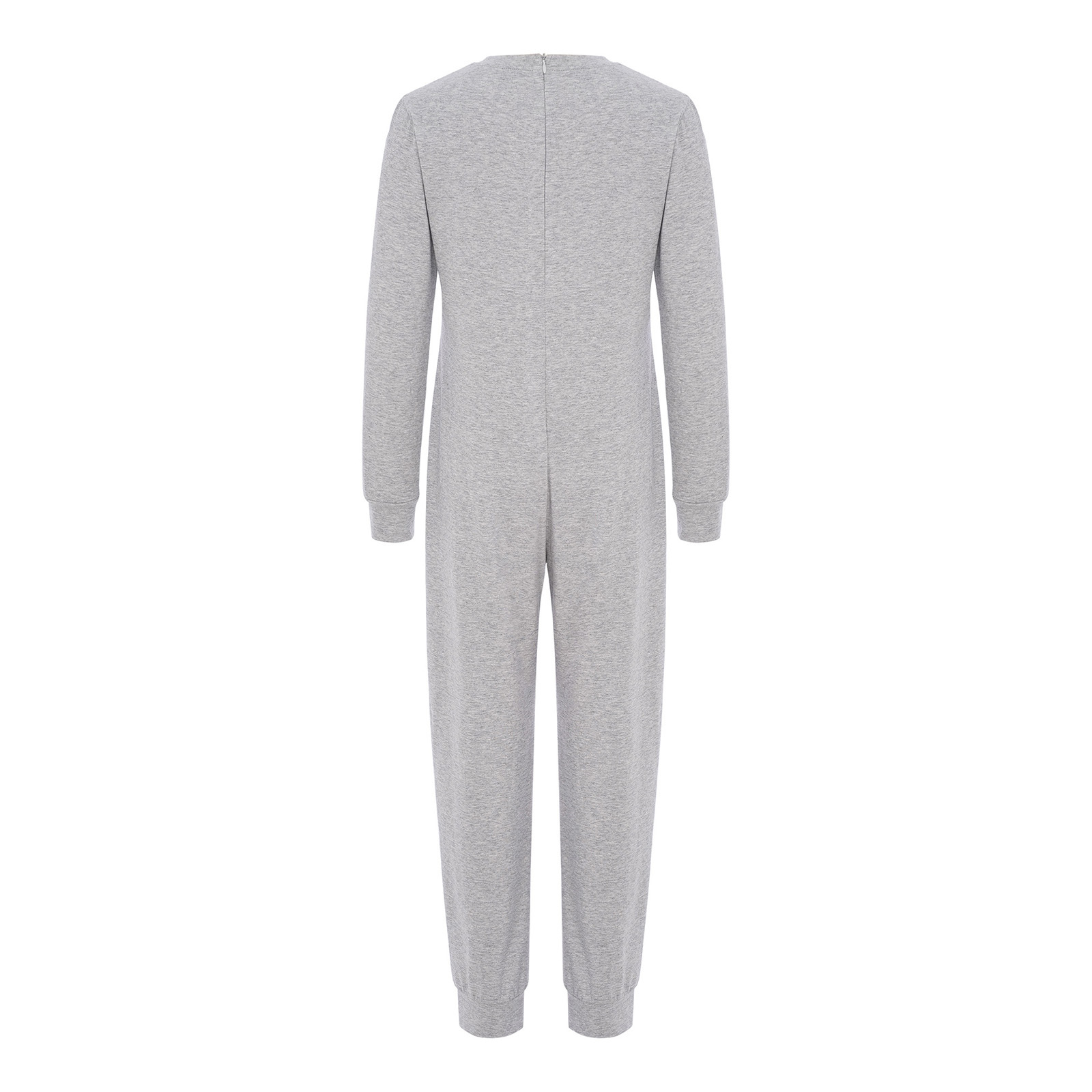 inlzdz Special Needs Adaptive Clothing for Children Cotton Long Sleeve Anti-strip Jumpsuit Onesie Grey 12