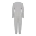 thumbnail image 4 of inlzdz Special Needs Adaptive Clothing for Children Cotton Long Sleeve Anti-strip Jumpsuit Onesie Grey 6, 4 of 7
