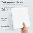 thumbnail image 2 of Phoenix White Stretched Canvas 8x8 inch / 7 Pack 100% Cotton Easy Hanging Blank Painting Canvas for Adults & Kids Acrylic Oil Pastels Painting & Sketch Surface, 2 of 6