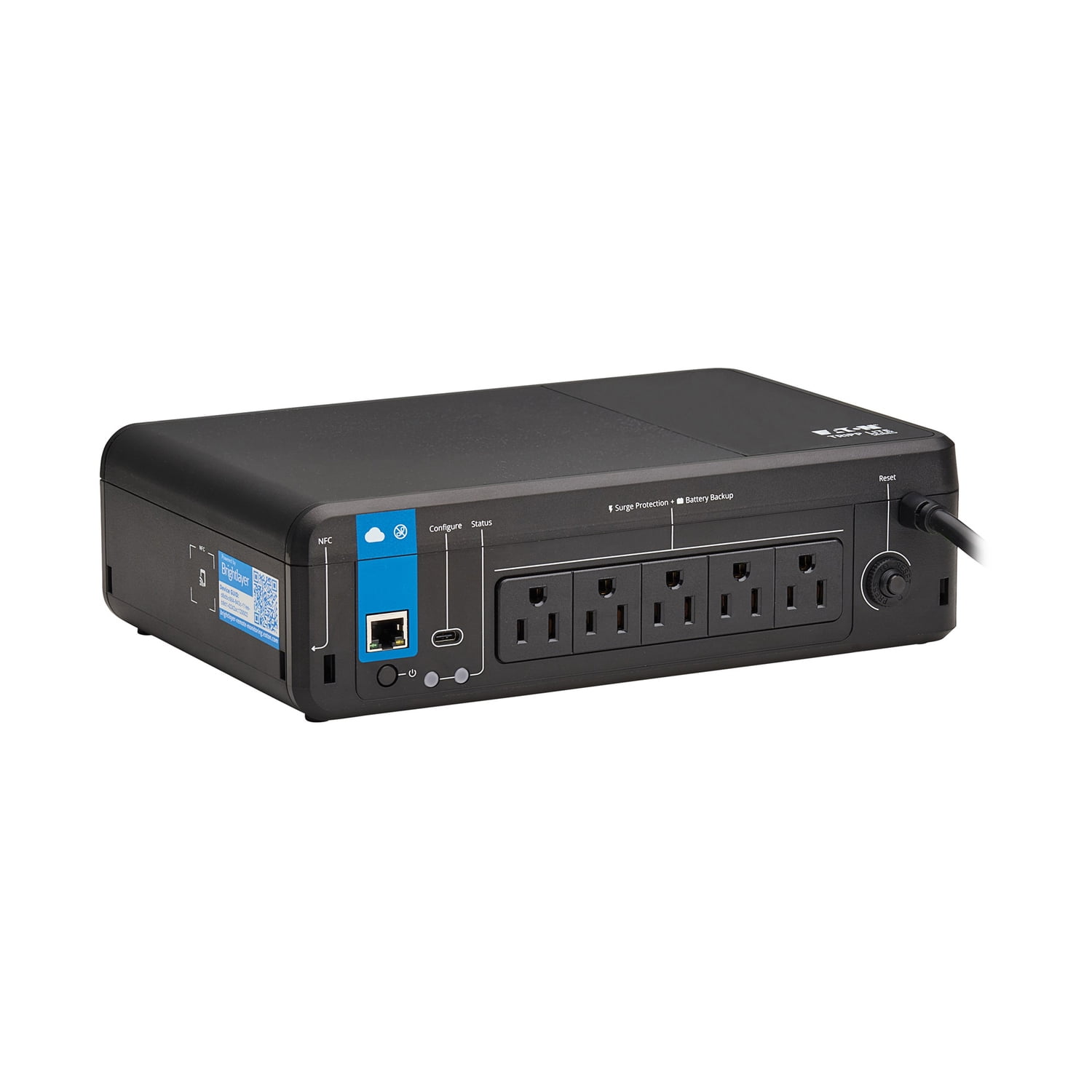 Tripp Lite by Eaton 450-Watt Standby Cloud-Connected Desktop UPS with Remote Monitoring, 5 Outlets, 5-Ft. Cord, BC850RNC