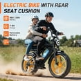 thumbnail image 3 of Electric Bike for Adults, 20"x4.0 Fat Tire E-Mountain Bike, 749W Motor, 48V 15Ah Battery, 27.9 MPH, 60 Miles Range, UL2849, 3 of 9
