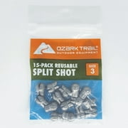 Ozark Trail Reusable Shot Size 3, Fishing Lead Weight, Product Size 1.5x0.85cm