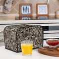 thumbnail image 6 of Balery Leopard And Zebra1 Pattern Oven Cover Kitchen Bread Machine Protector, 2 Slice Toaster Cover for Home, Anti Dust Fingerprint Coaster Cover, 6 of 7