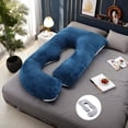 thumbnail image 1 of Almohada para el Embarazo,Almohada de Maternidad en Forma de U,Brinda Soporte para Todo el Cuerpo,Múltiples Formas de Uso,Mejor Compañero para Mujeres Embarazadas Descansen, 1 of 7