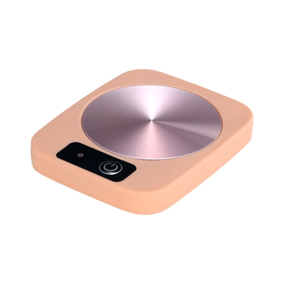 Constant Temperature Cup Pad 55°C Heating Blue, 16W Automatic Heat Preservation Coffee Warmer With Metal Panel US Plug