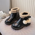 thumbnail image 2 of YMUQEIGH Girls Winter Boots Fashion Fur Lined Lightweight Warm Snow Boots Princess Warm Winter Shoes for Girls, 2 of 7