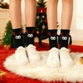 thumbnail image 4 of NTACZA Black Socks Women Breathable Christmas Ugly Crew Socks 3D Women Magnetic Funny Socks, 4 of 6