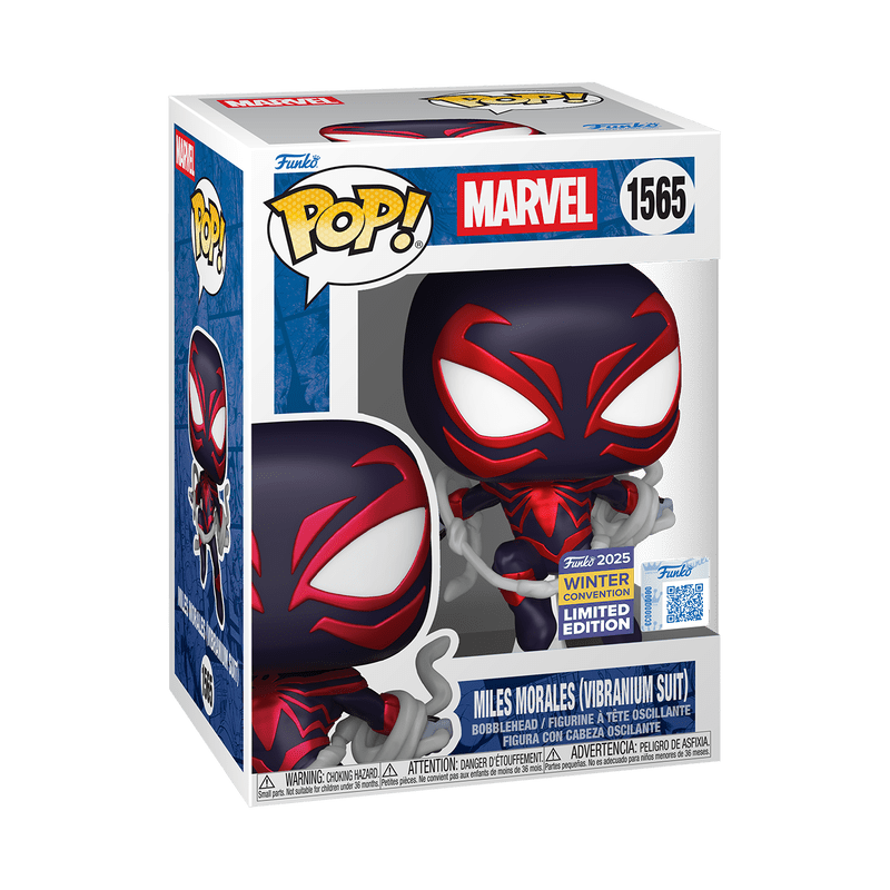 Funko Pop Marvel Miles Morales Vibranium Suit number 1565 Collectible Vinyl Figure