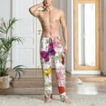 thumbnail image 6 of Lsque Butterflies and Vintage Print Men's Pajama Pants, Lounge Pant - Comfortable Home Wear,Elastic Waistband, Stylish Design-Small, 6 of 9