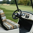 thumbnail image 4 of POLERO Tribal Horse Print Golf Cart Seat Protector Easy to Install Ezgo Txt Front and Back Seat Cushion Cover for Golf Cart Decorations All Seasons, 4 of 8