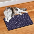 thumbnail image 2 of Spacecraft Dog Bowl Mat - Absorbent Pet Food Mat with Rocket Design - Non-Slip Waterproof Feeding Mat (Sci-Fi Lovers), 2 of 5