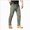 A42-AG, variant on Men's Baggy Cargo Pants Elastic Drawstring Parachute Cargo Pants Casual Loose Fit Joggers Hiking Pants with Pockets AG XL