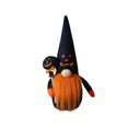 thumbnail image 4 of 2pcs Halloween Plush Gnome Home Kitchen Decoration Lovely Handmade Holiday Gift Party Supplies (Black Hat + Orange Hat), 4 of 5