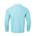 thumbnail image 4 of FYDUU Men's Classic Fit Polo Shirt Lapel Long Sleeve Sports Golf Shirts T Shirt Tops Classic Casual Polo Shirts Stylish Pullover Shirt Fall Basic Polo Shirt, 4 of 4