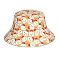 thumbnail image 3 of Daiia Cartoon Chicken Pattern Bucket Hat - Trendy Cotton Sun Hat for Beach, Golf, Fishing - Fun Outdoor Vacation Boonie for Men and Women, 3 of 9