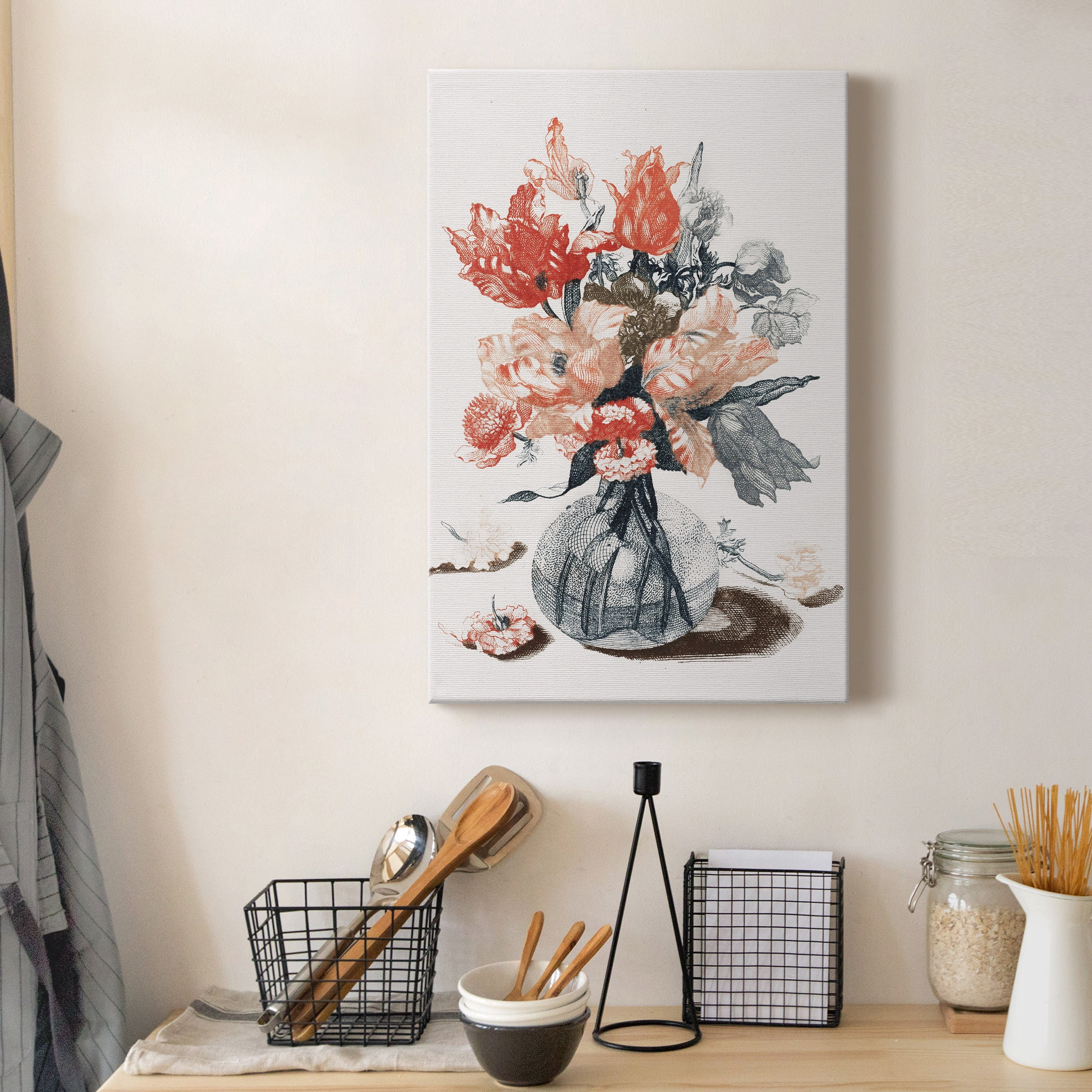 Flowers in a Vase IV Premium Gallery Wrapped Canvas - Ready to Hang - 8 x 12