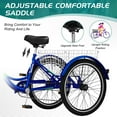 thumbnail image 6 of ABORON Adult Tricycles, 7 Speed Adult Trikes 20/24/26 inch 3 Wheel Bikes, Cruise Bike with Basket for Seniors, Women, Men for Recreation, Shopping, Multiple Colors, 6 of 9