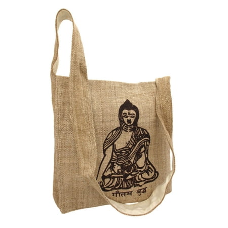 Natural Color Hemp Bag With Buddha