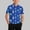 C Blue, variant on ITSAME Boys Polo Shirt, Lapel Button Fashion Print School Uniform Summer Casual Comfortable Tees Red 12-13T
