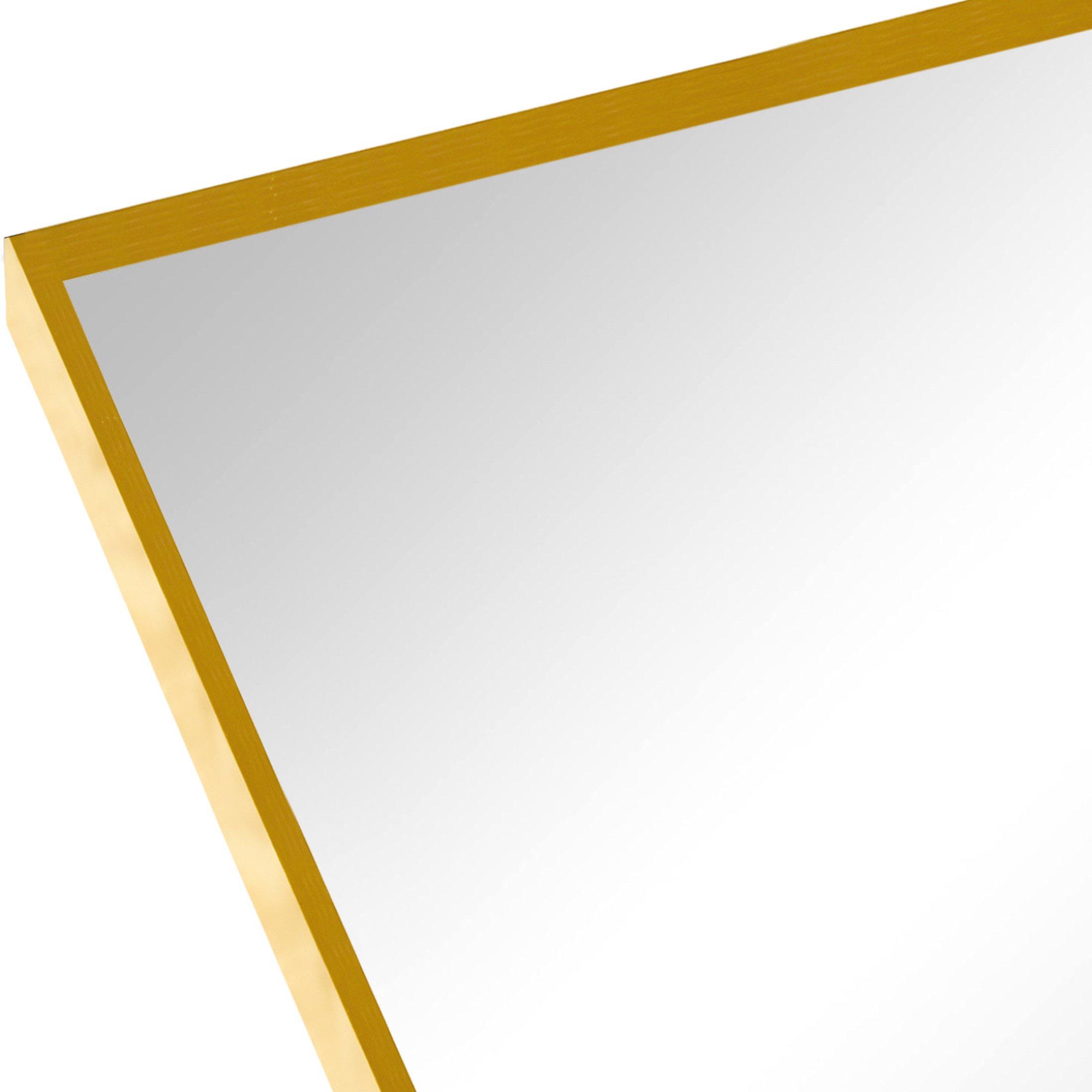 Noble House 24"x32" Arched Metal Wall Mirror, Vanity Mirror for Bathroom, Bedroom & Living Room, Gold