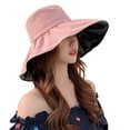thumbnail image 2 of Travelwnat Bucket Hats for Women Sun Beach Hat Teens Girls Wide Brim Summer Fisherman's Caps UPF 50+, 2 of 7