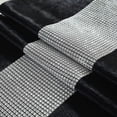 thumbnail image 2 of Camino de mesa negro de 180 cm con purpurina y diamantes plateados para mesa de cocina, mesa de café, tocador, decoración de armario de vinos (32 x 180 cm, negro), 2 of 4