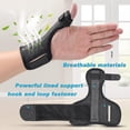 thumbnail image 3 of Férula para pulgar, férula para pulgar en espiga, férula para muñeca ajustable y transpirable para mano derecha e izquierda, alivio del dolor, soporte para pulgar y muñeca para el carpo, 3 of 4