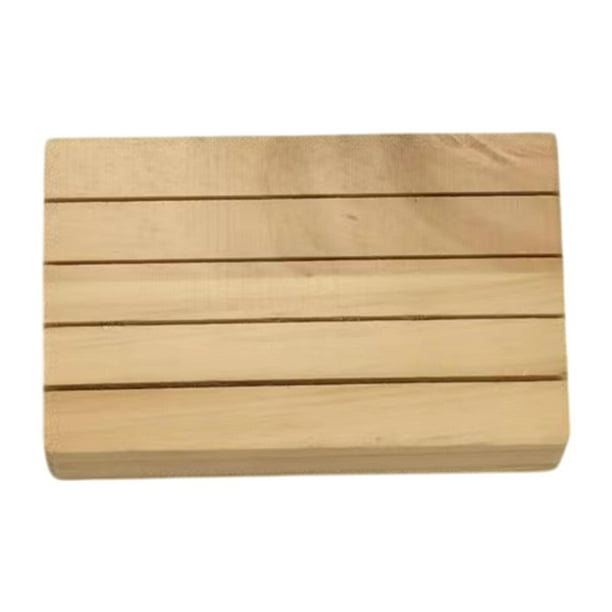 Bandeja porta cartas de madera para adultos mayores. Organizador de exhibición. Estilo B