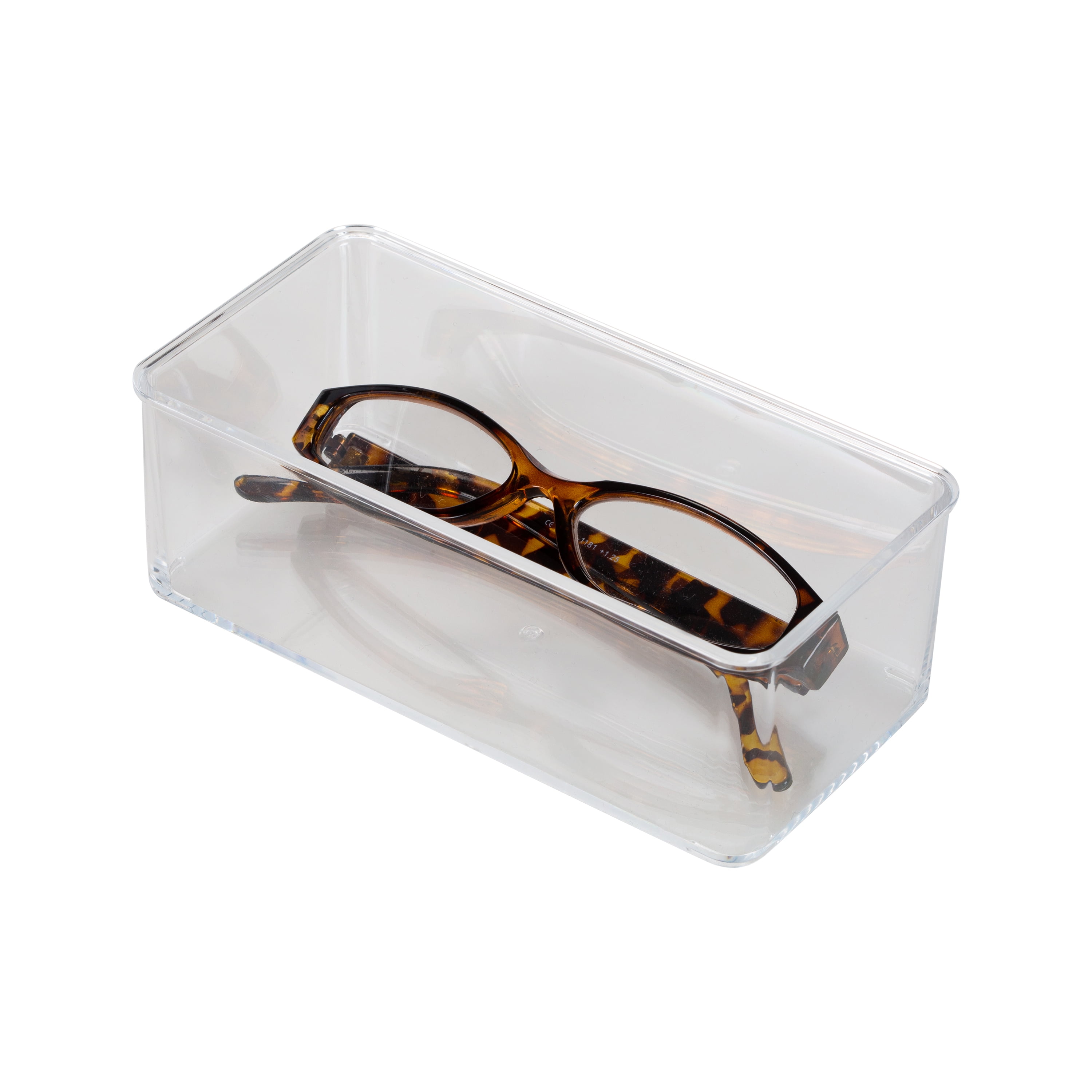 Simplify Small Narrow Drawer Organizer, Clear